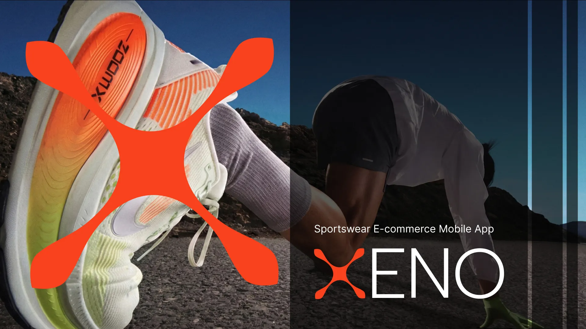 XENO activewear ecommerce app hero image